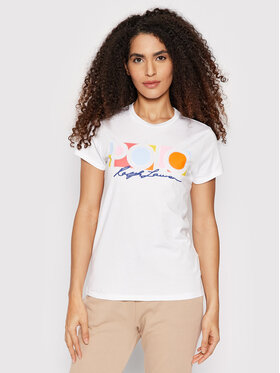 Polo Ralph Lauren Polo Ralph Lauren Тишърт 211856637001 Бял Regular Fit