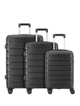 D&N D&N Komplet walizek 310024 Czarny