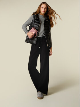 Oltre Oltre Spodnie materiałowe P612J002640N033 Czarny Baggy Fit