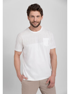 Volcano Volcano T-Shirt T-FAMY Écru Regular Fit