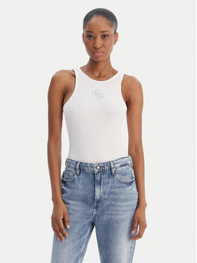 Guess Guess Top W6RP39 KD092 Biały Regular Fit