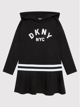 DKNY DKNY Ежедневна рокля D32804 M Черен Regular Fit