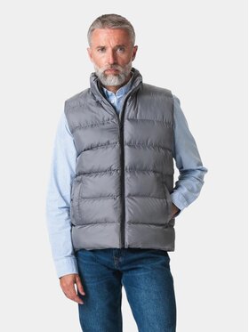 TeeShoppen TeeShoppen Kamizelka 'Basic Collection' Szary Regular Fit