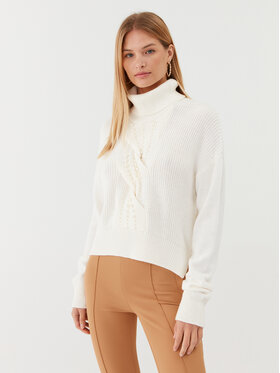 Liu Jo Liu Jo Rollkragenpullover MF3004 MA51I Écru Regular Fit
