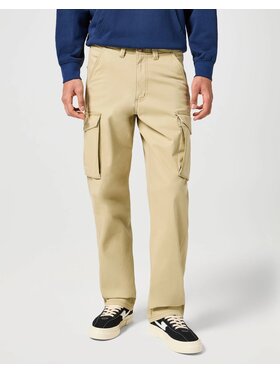 Wrangler Wrangler Spodnie materiałowe CASEY JONES CARGO Beżowy Regular Fit