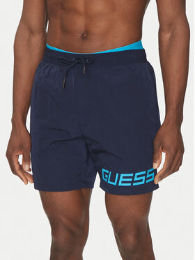 Guess Guess Szorty kąpielowe F5GT12 WH1C2 Granatowy Regular Fit