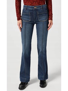 Wrangler Wrangler Jeansy Flare Niebieski Flare Fit
