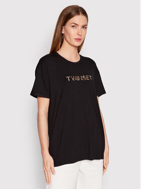 TWINSET TWINSET T-shirt 221LB25BB Crna Regular Fit