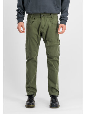Alpha Industries Alpha Industries Cargo kalhoty Lieutenant Pant Zelená Straight Leg