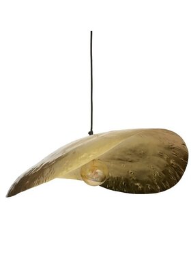 MIAhome MIAhome Lampa wisząca młotkowane złoto Loran 80 cm Złoty