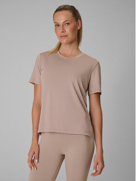 4F 4F Koszulka techniczna BASIC+ Beżowy Loose Fit