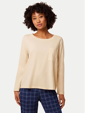 Triumph Triumph Pyjama-T-Shirt 10221070 Beige Regular Fit