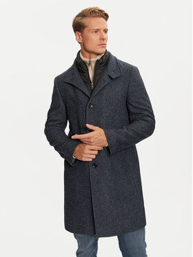Pierre Cardin Pierre Cardin Vilnas mētelis C4 84001/000/6103 Tumši zils Regular Fit