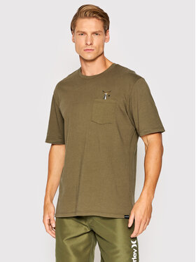 Hurley Hurley T-Shirt Wash Toro MTS0029820 Zielony Regular Fit