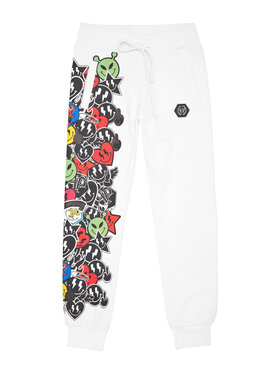 PHILIPP PLEIN PHILIPP PLEIN Jogger nohavice 19979 Biela Jogger Fit
