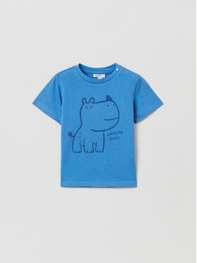 OVS OVS T-Shirt 1759082 Granatowy Regular Fit