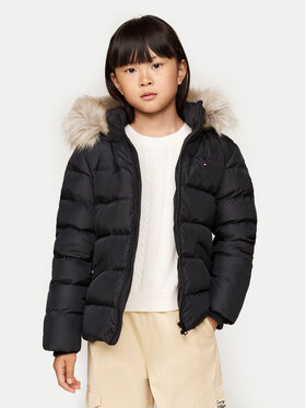 Tommy Hilfiger Tommy Hilfiger Geacă din puf Essential KG0KG07399 M Negru Regular Fit