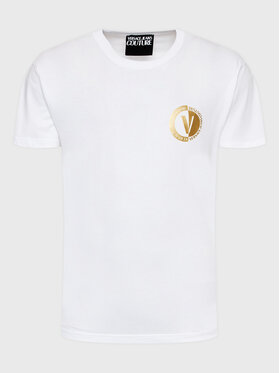 Versace Jeans Couture Versace Jeans Couture T-Shirt 74GAHT10 Biały Regular Fit