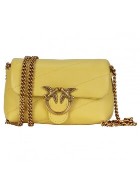 PINKO Pinko Kabelka LOVE MICRO PUFF BAG Žltá