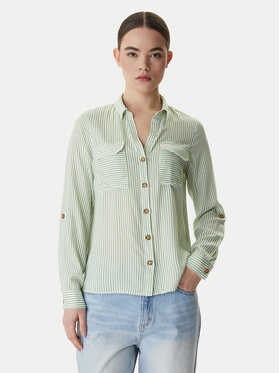 Vero Moda Vero Moda Koszula Bumpy 10275283 Zielony Regular Fit