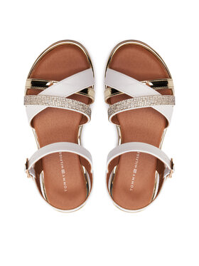 Tommy Hilfiger Sandali Flat Sandal T3A2-33252-0326 Bela