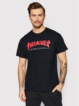 Thrasher Thrasher Póló Godzilla Fekete Regular Fit