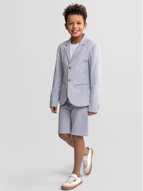 minoti minoti Marynarka 29FORMAL252 Granatowy Regular Fit