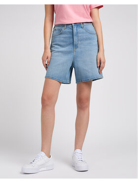 Lee Lee Szorty jeansowe STELLA SHORT Niebieski Regular Fit
