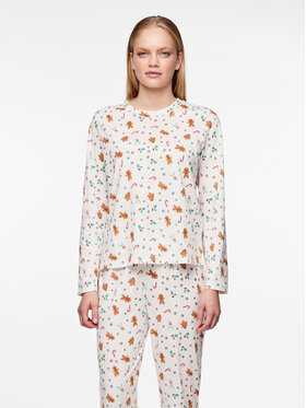 Pieces Pieces Piżama 17147221 Biały Regular Fit