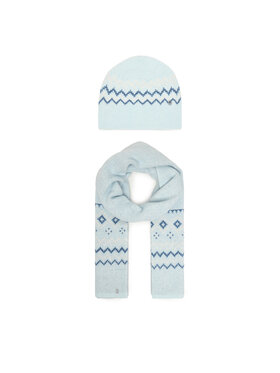 Guess Guess Komplekti kuuluvad sall ja müts W5PZ18 Z3LQ0 Sinine Regular Fit