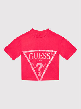 Guess Guess T-Shirt J2RI31 K8HM0 Różowy Regular Fit