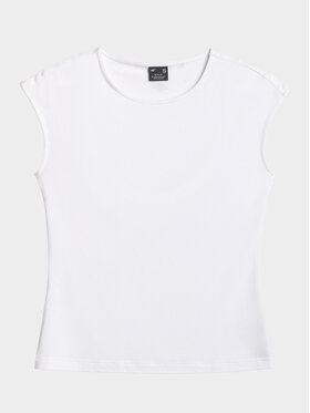 4F 4F T-Shirt ESSENTIAL 4 Biały Slim Fit