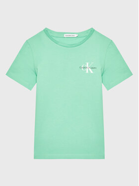 Calvin Klein Jeans Calvin Klein Jeans T-Shirt Monogram IB0IB01231 Zielony Regular Fit