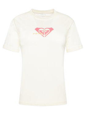 Roxy Roxy T-shirt Oceanregular ERJZT06078 Écru Regular Fit