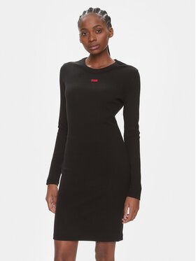 HUGO Hugo Kleid für den Alltag Nemalia 50508635 Schwarz Slim Fit