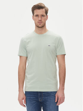 Lee Lee T-Shirt Patch 112364540 Zielony Regular Fit