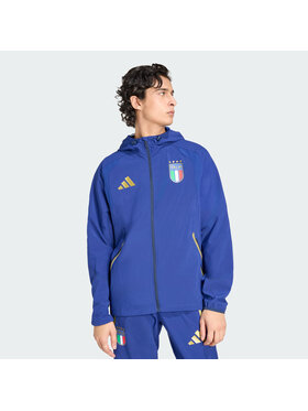 adidas adidas Wiatrówka Włochy Tiro Niebieski jasny Slim Fit