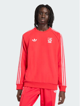 adidas adidas Bluza techniczna Liverpool FC Originals Crew Czerwony Regular Fit