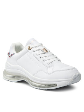Tommy Hilfiger Tommy Hilfiger Sneakers Signature Leather Air Runner FW0FW05921 Blanc