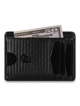 James Hawk James Hawk Mały Portfel Męski Męski skórzany portfel slim z RFID Szary