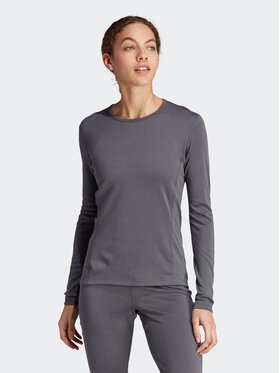 adidas adidas Termoaktīva apģērba augšdaļa Xperior Merino 260 HZ8546 Pelēks Slim Fit