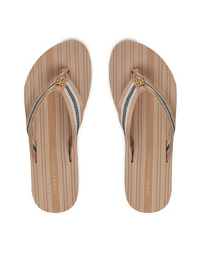 Tommy Hilfiger Tommy Hilfiger Čības uz pirksta Im Th Print Beach Sandal FW0FW08370 Bēšs