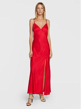 TWINSET TWINSET Φόρεμα βραδινό 222TT2124 Κόκκινο Regular Fit