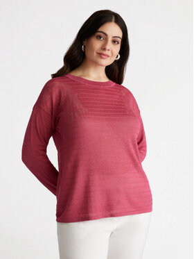 Fiorella Rubino Fiorella Rubino Kardigan M520L007889N006 Bordowy Regular Fit