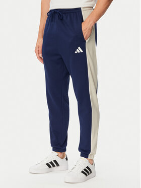 adidas adidas Dressipüksid Seasonal Essentials Colorblock Fleece KF4211 Sinine Cosy Fleece Fit
