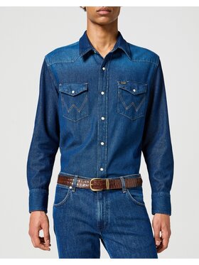 Wrangler Wrangler Pasek Męski EASY BELT Brązowy