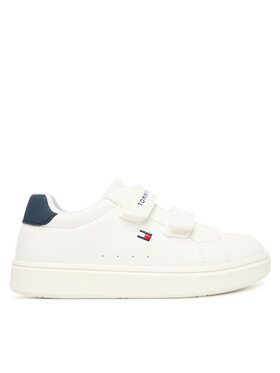 Tommy Hilfiger Tommy Hilfiger Snīkeri Low Cut Velcro T1X9-34338-1355 M Balts