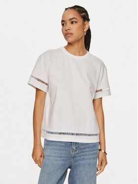 TWINSET TWINSET Tricou 242TP2501 Alb Relaxed Fit