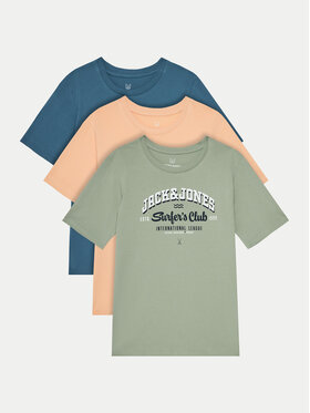 Jack & Jones Junior Jack & Jones Junior T-kreklu komplekts JJelogo Tee Ss O-Neck 12278395 Daudzkrāsains Regular Fit