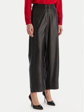 ACCESS FASHION ACCESS FASHION Hlače od imitacije kože 54-5132-188 Crna Regular Fit
